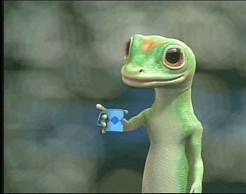 Does this look like a gecko who would say no to a Tea Party? 