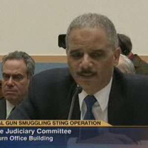 What Eric Holder looks like when he's not remembering something. 