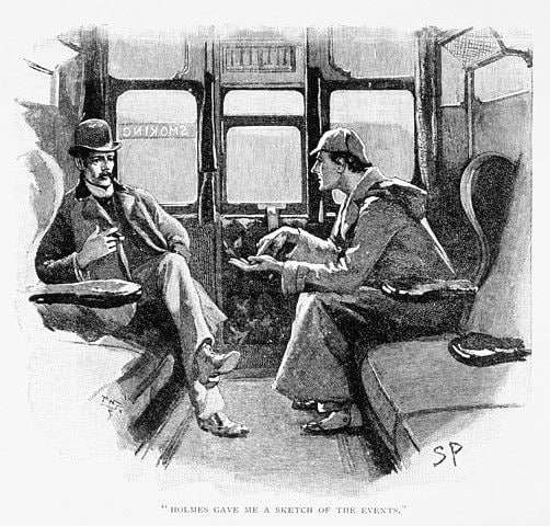 A detective story about Holmes' famous line. (Illustration credit: Strand Magazine, Dec. 1892, now in the public domain.)