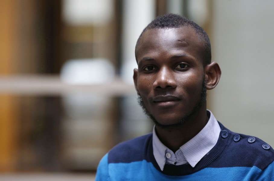 Malian Lassana Bathily, a Muslim employee who helped Jewish shoppers hide in a cold storage room from an islamist gunman during the January 9, 2015 attack, poses on January 15 in Paris. Four people were killed by jihadist Amedy Coulibaly in a hostage-taking drama at a kosher supermarket in Paris. AFP PHOTO / FRANCOIS GUILLOTFRANCOIS GUILLOT/AFP/Getty Images