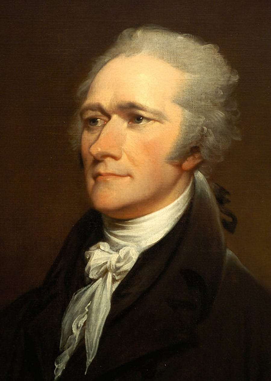 Alexander Hamilton, by John Trumbull (based on 1801 Giuseppe Ceracchi work); now in the National Portrait Gallery of the Smithsonian Institution.