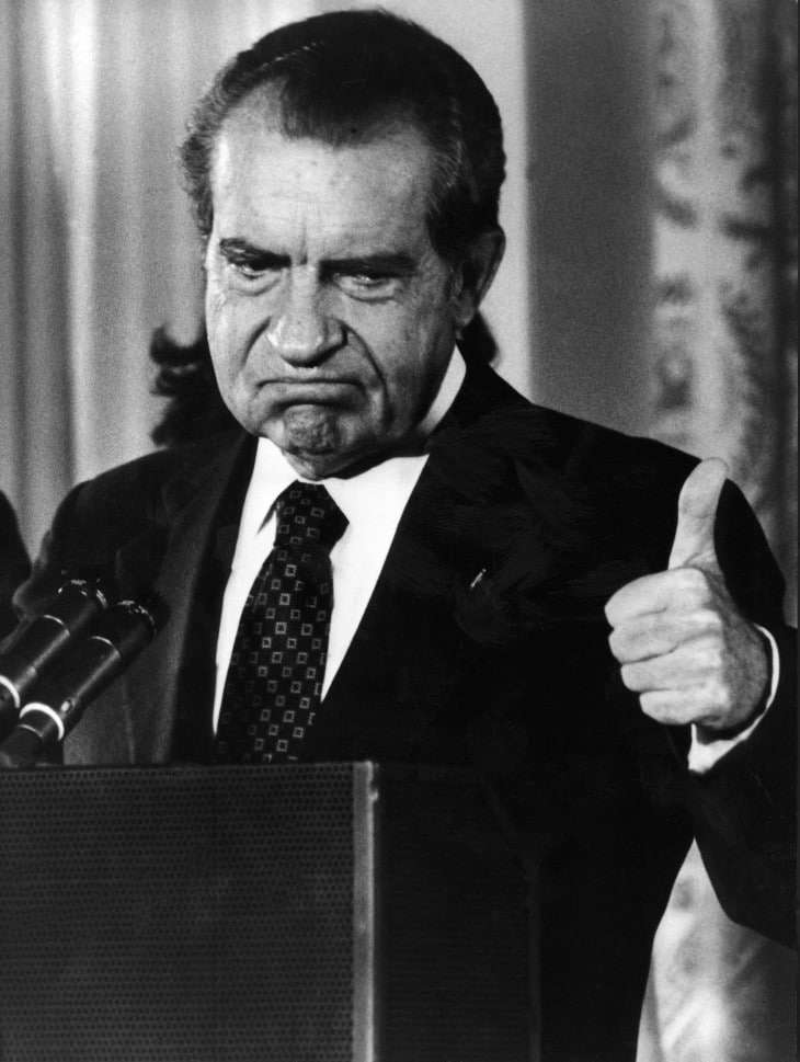 Richard Nixon in 1974 (AFP Photo).