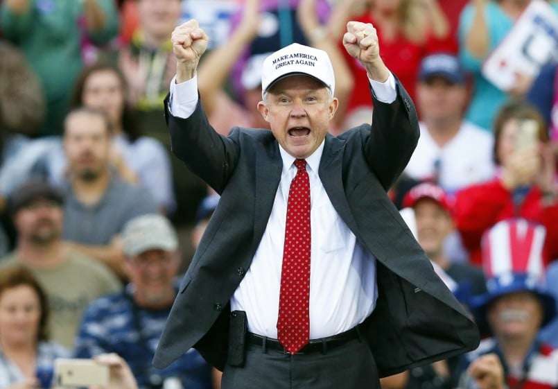 Senator Jeff Sessions, Donald Trump's nominee for Attorney General.