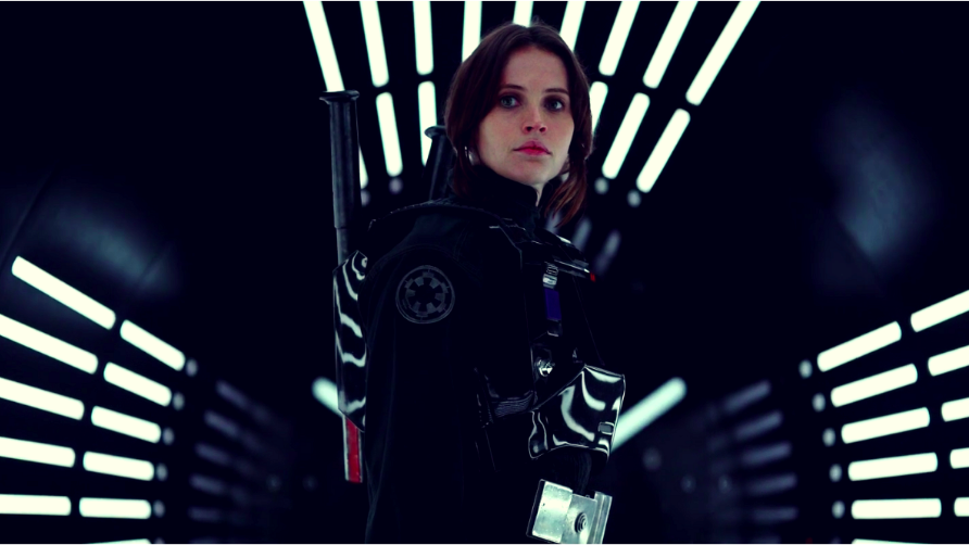 Felicity Jones, playing main character Jyn Erso in "Rogue One."
