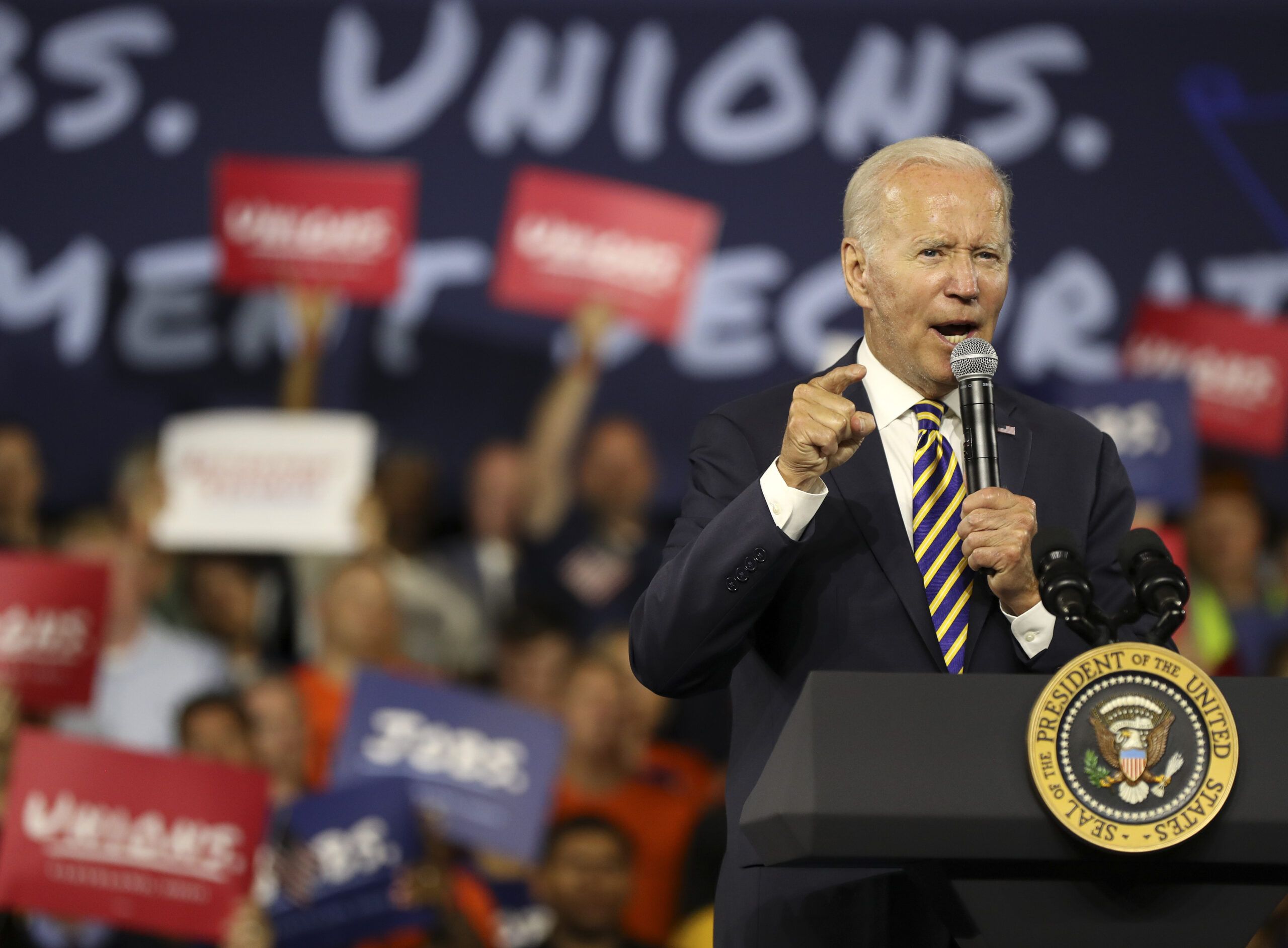 Biden Celebrates $90 Billion Bailout of Private Union Pension Plans